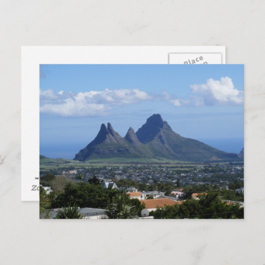 Mountain Mauritius Briefkaart (Voorkant / Achterkant)