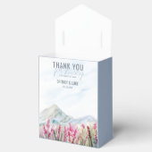 Mountain Meadow Bruiloft Waterverf Landschap Bedankdoosjes (Geopend)