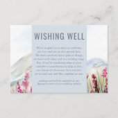 Mountain Meadow Bruiloft Wishing Well Informatiekaartje (Voorkant)