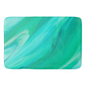 Mountain Meadow Green Abstract Badmat (Voorkant)