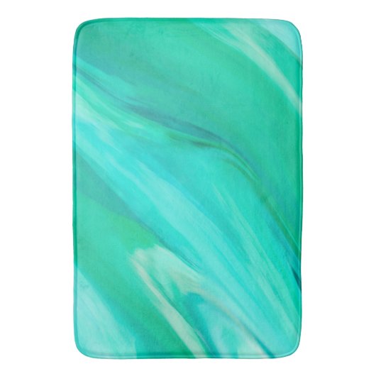 Mountain Meadow Green Abstract Badmat (Voorkant Verticaal)