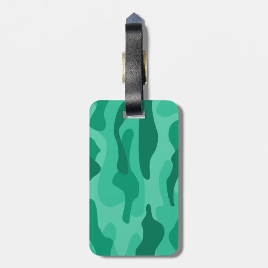 Mountain Meadow Monocolor Camo Bagagelabel (Achterkant verticaal)