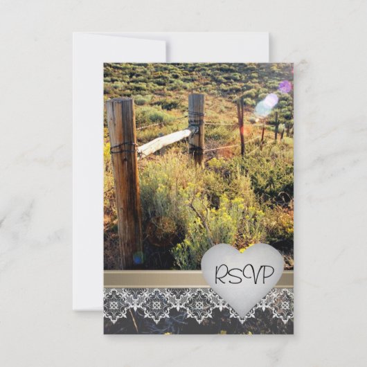 Mountain Meadow Rustic Rsvp Uitnodiging (Voorkant)