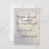 Mountain Meadow Rustic Rsvp Uitnodiging (Achterkant)