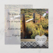 Mountain Meadow Rustic Rsvp Uitnodiging (Voorkant / Achterkant)