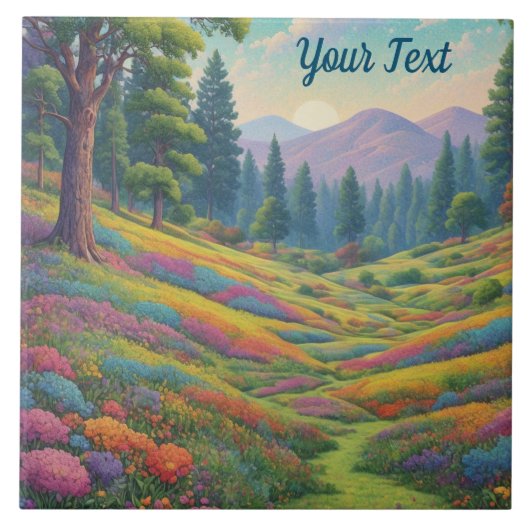 Mountain Meadow Tegeltje (Voorkant)