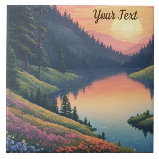 Mountain Meadow Tegeltje (Voorkant)