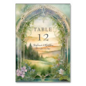 Mountain Meadow Wildflower Forest rustieke bruilof Kaart (Voorkant)