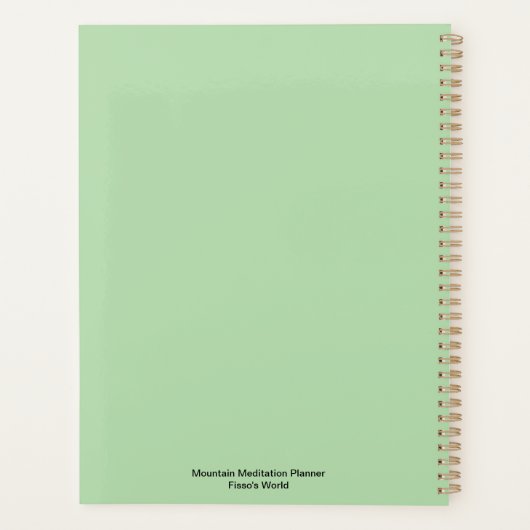 Mountain Meditation Planner (Achterkant)