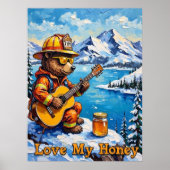 Mountain Melodies: Beer's Alpine Tune Poster (Voorkant)