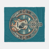 Mountain Melody Acoustic Guitar Crest Fleece Blank (Voorkant (Horizontaal))