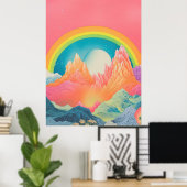 Mountain Melody: Kleuren van de Natuur Poster (Thuiskantoor)