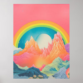 Mountain Melody: Kleuren van de Natuur Poster