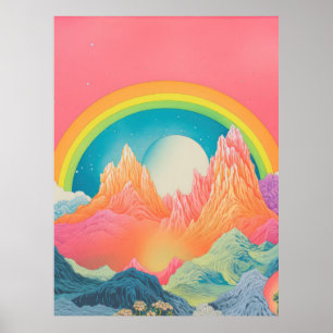 Mountain Melody: Kleuren van de Natuur Poster