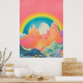 Mountain Melody: Kleuren van de Natuur Poster (Keuken)