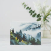 Mountain Mist-Briefkaart Briefkaart (Staand voorkant)