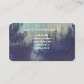 Mountain Mist Pine Trees natuur Art Custom Visitekaartje (Achterkant)