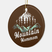 Mountain Mommom Camping Hiking Mam Adventure Keramisch Ornament (Links)