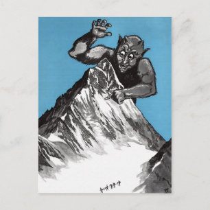  Mountain Monster Illustration Briefkaart