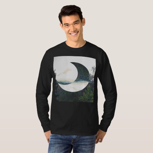 Mountain Moon Hipster T-shirt (Voorkant volledig)