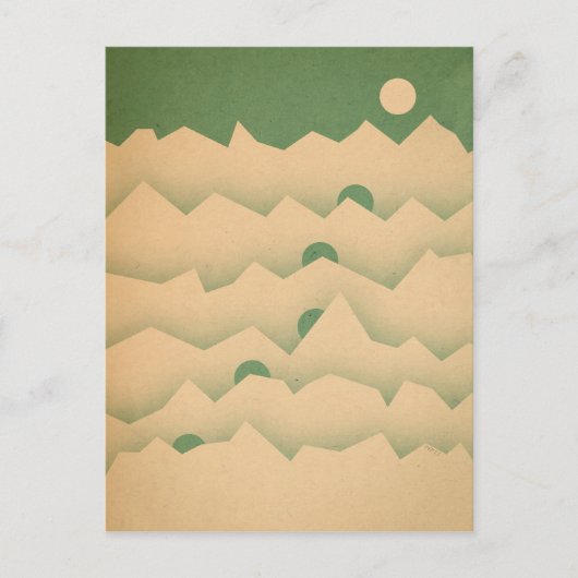 Mountain Moon Rising Briefkaart (Voorkant)