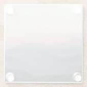 Mountain Moonrise Glazen Onderzetter (Achterkant)