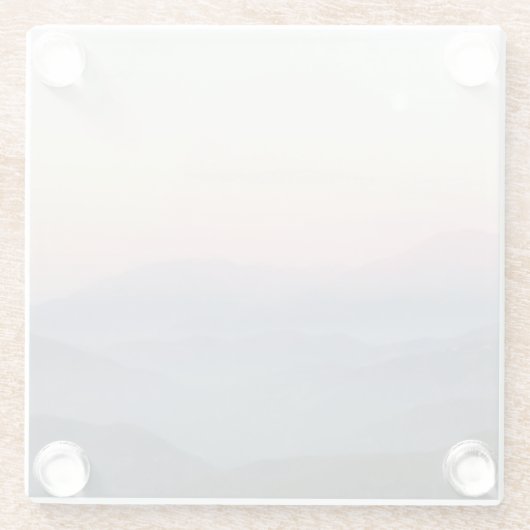 Mountain Moonrise Glazen Onderzetter (Achterkant)