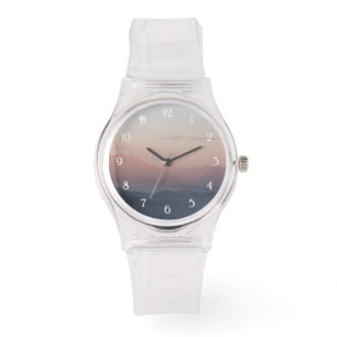 Mountain Moonrise Horloge