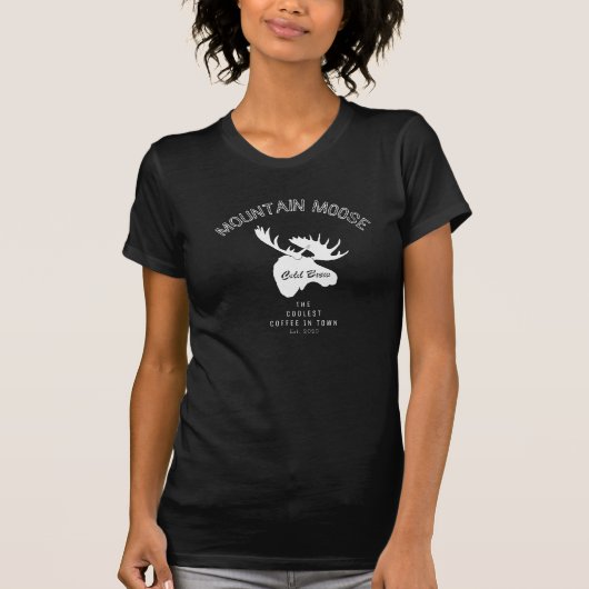 Mountain Moose Cold Brew Koffie T-shirt (Voorkant)