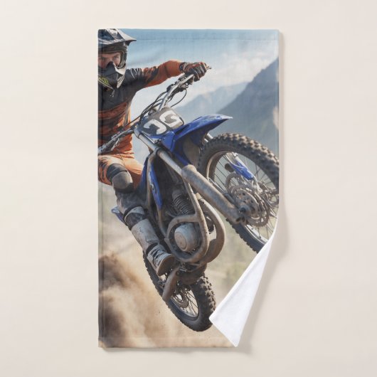 Mountain Motocross Racing Bad Handdoek (Handdoek)