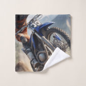Mountain Motocross Racing Bad Handdoek (Wasdoekje)