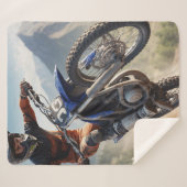 Mountain Motocross Racing Sherpa Deken (Voorkant (horizontaal))