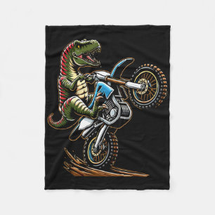 Mountain Motor Biking Dinosaur Motorfiets Sport L Fleece Deken