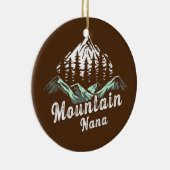 Mountain Nana Camping Hiking Mam Adventure Keramisch Ornament (Rechts)