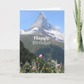 Mountain natuur fotografie Happy Birthday kaart (Voorkant)