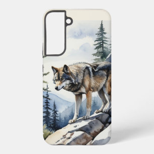 Mountain Natuur Wilderness Mountains wolf wolven Samsung Galaxy Hoesje