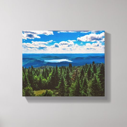 Mountain Noir Quebec, Canada - Travel Photography Canvas Afdruk (Voorkant)