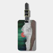 Mountain Northern Lights Bagagelabel (Voorkant verticaal)