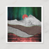 Mountain Northern Lights Informatiekaartje (Voorkant)