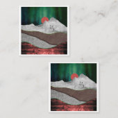 Mountain Northern Lights Informatiekaartje (Voorkant / Achterkant)