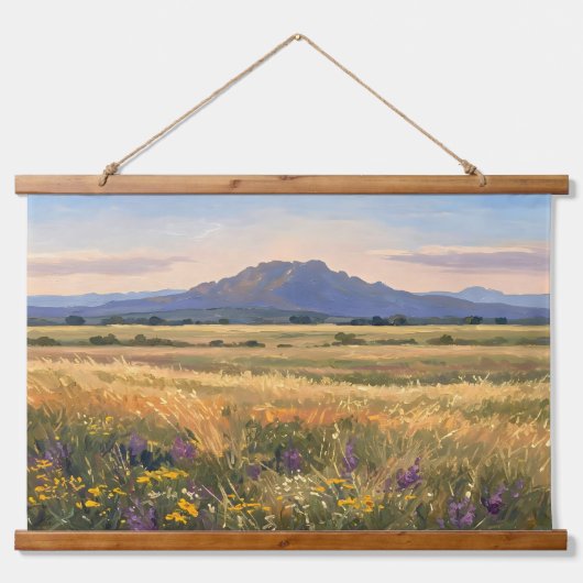 Mountain on the plain hangend wandkleed (Voorkant)