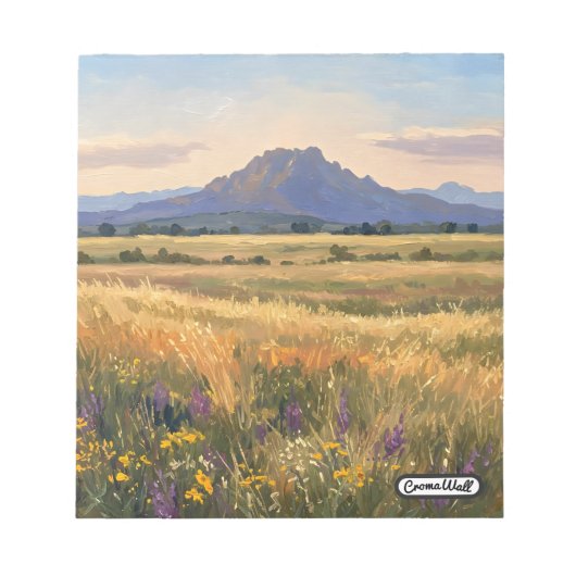 Mountain on the plain notitieblok (Voorkant)