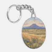 Mountain on the plain sleutelhanger (Voorkant Links)