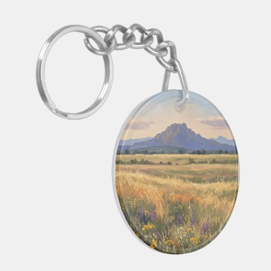 Mountain on the plain sleutelhanger (Voorkant Links)