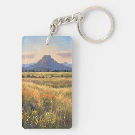 Mountain on the plain sleutelhanger (achterkant)