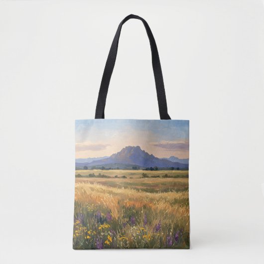 Mountain on the plain tote bag (Voorkant)