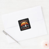 Mountain Opa Vierkante Sticker (Envelop)