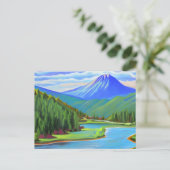 Mountain Oregon Briefkaart (Staand voorkant)