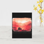 Mountain Overland Freedom Kunstwerk Kaart (Gele Bloem)