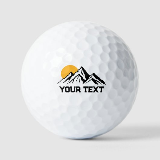 Mountain Painting Wilderness Custom Golfballen (Voorkant)
